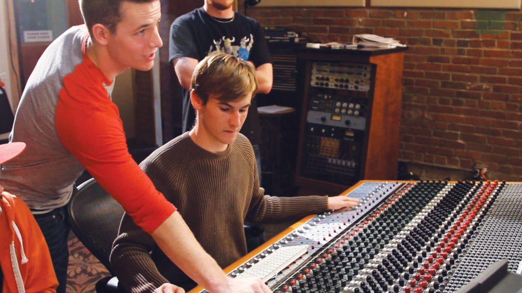 Audio Engineering Students at SSL