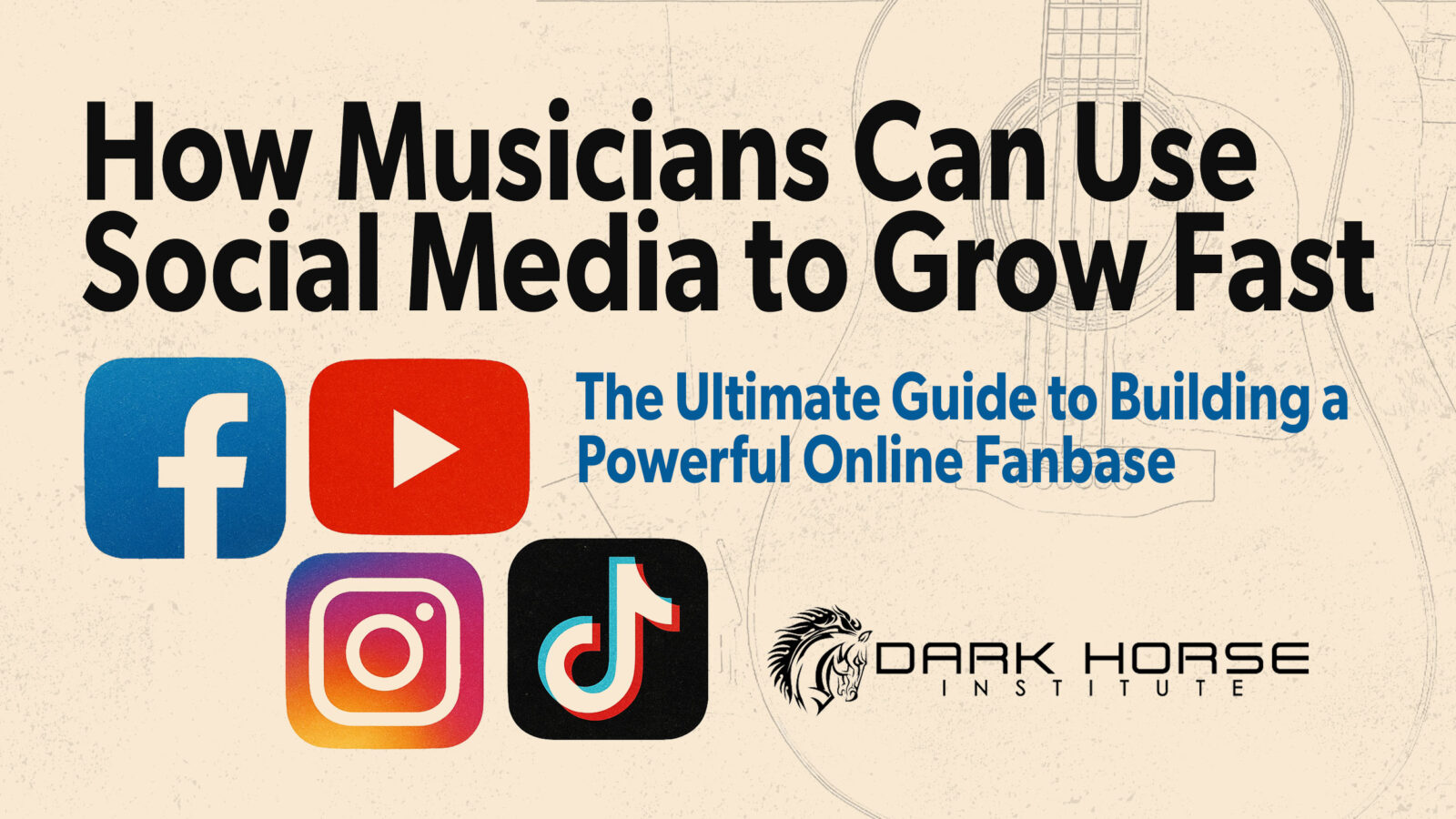 how musicians can use social media to grow